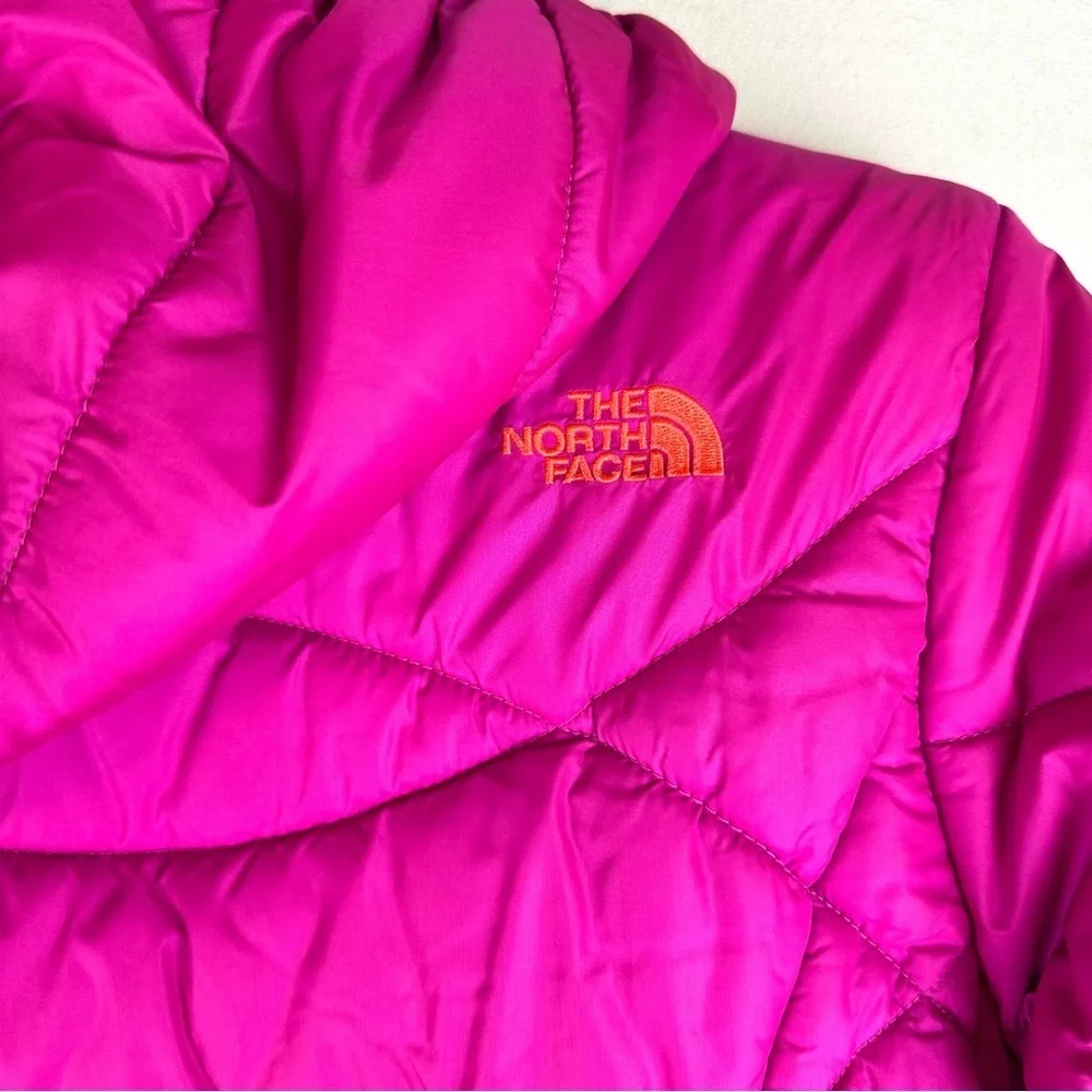 The North Face Reversible Perrito Jacket Puffer Pink Stripe Outdoors Gorpcore